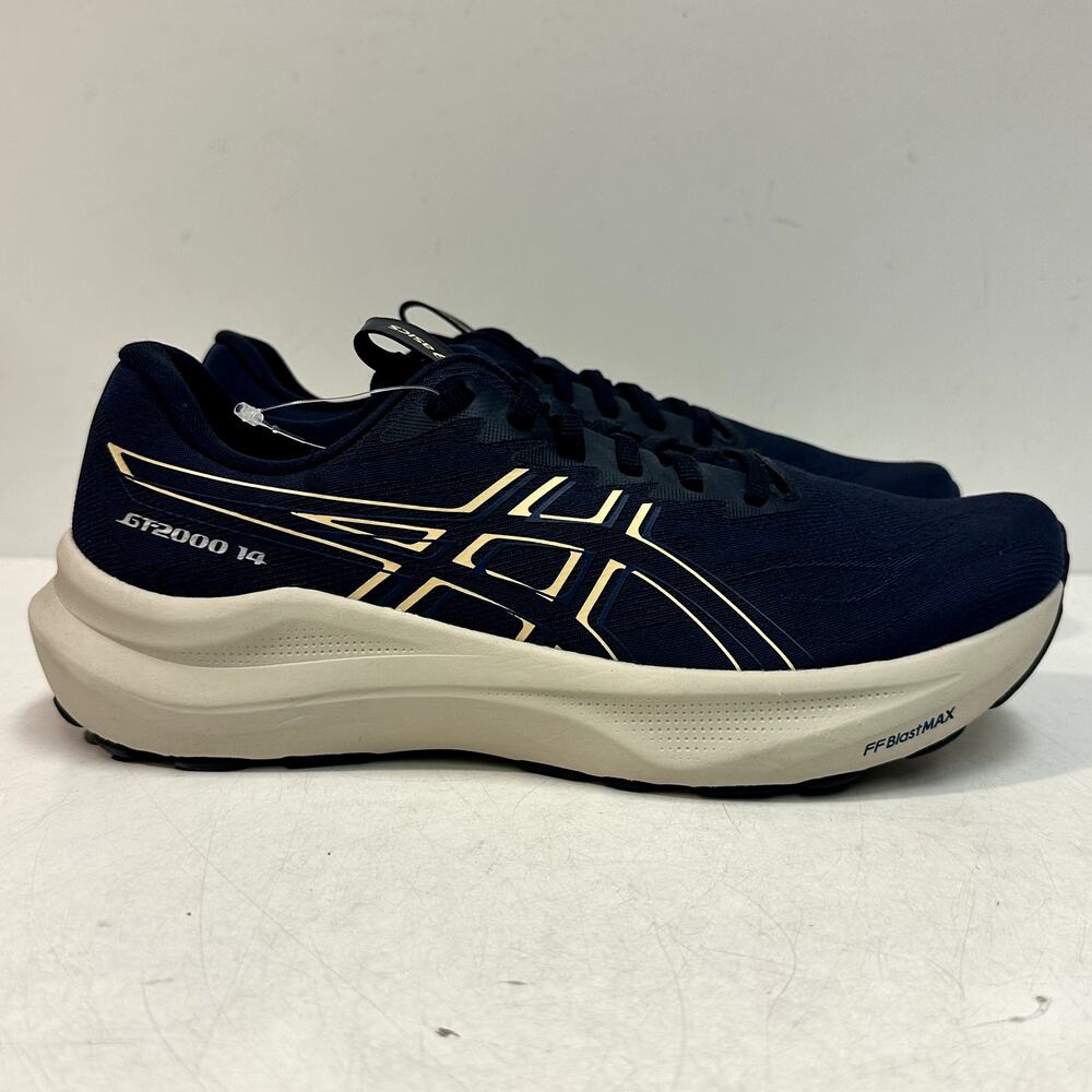 NWOT Asics GT-2000 14 Navy Blue / Gold / Cream RARE Unreleased colorway US 9